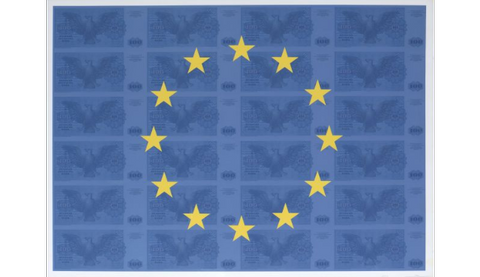 JPC, drapeau européen, sérigraphie